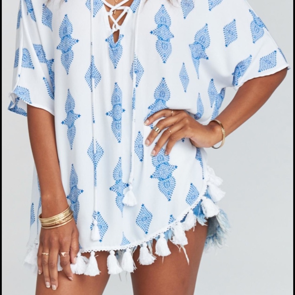 NWT show me your mumu Tennessee tassel top tunic xs - Picture 2 of 10